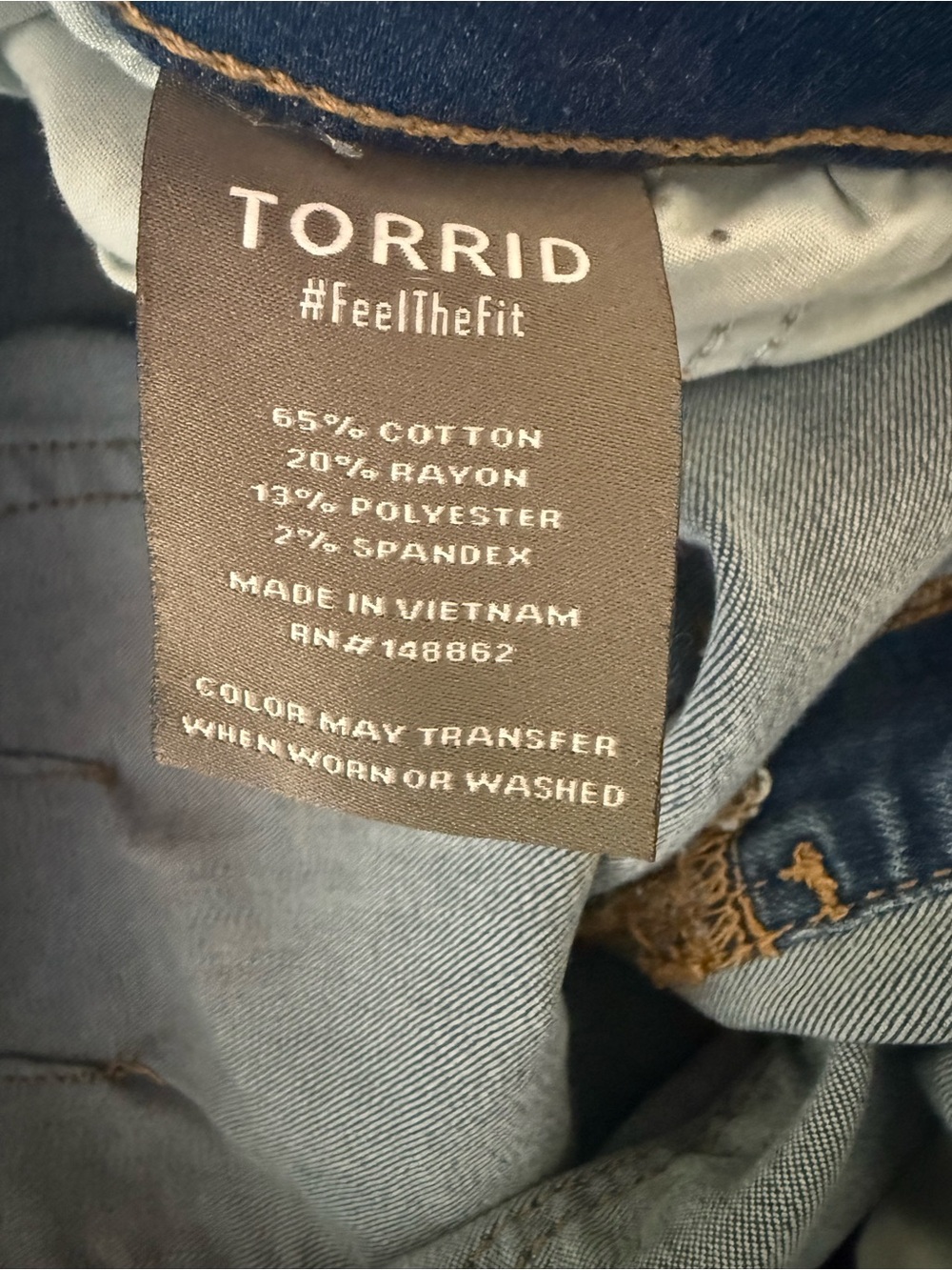 Torrid Wekeend Wide Leg Super Soft Ankle Crop Jeans SIZE 2X 18/20 EUC - Picture 8 of 9